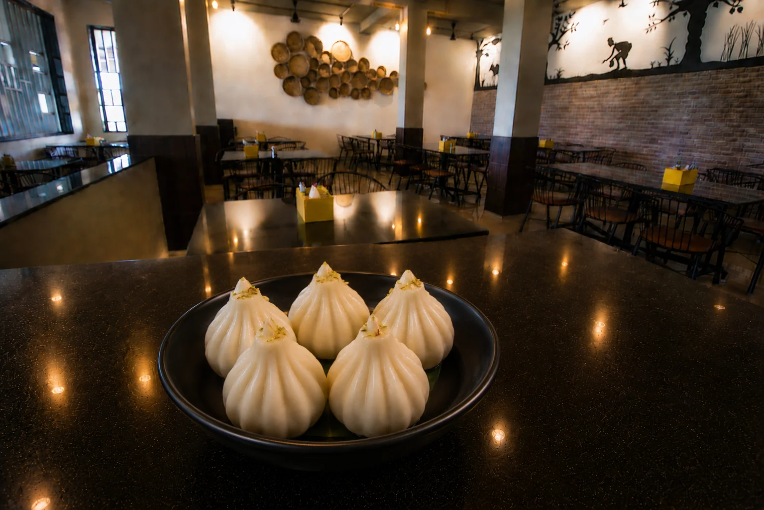 Ukdiche Modak - Veg dish at The Farmer's Kitchen Shirwal